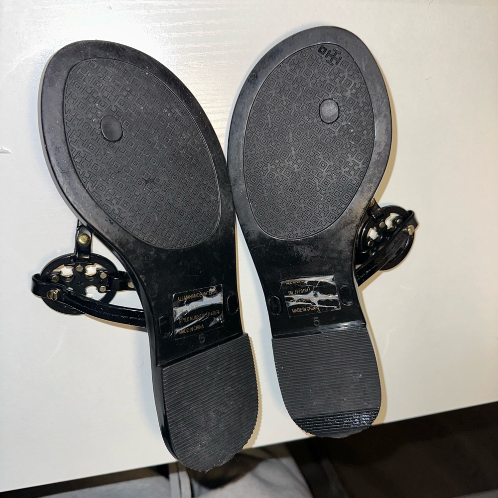Tory Burch Jelly Black Sandals - Picture 5 of 6